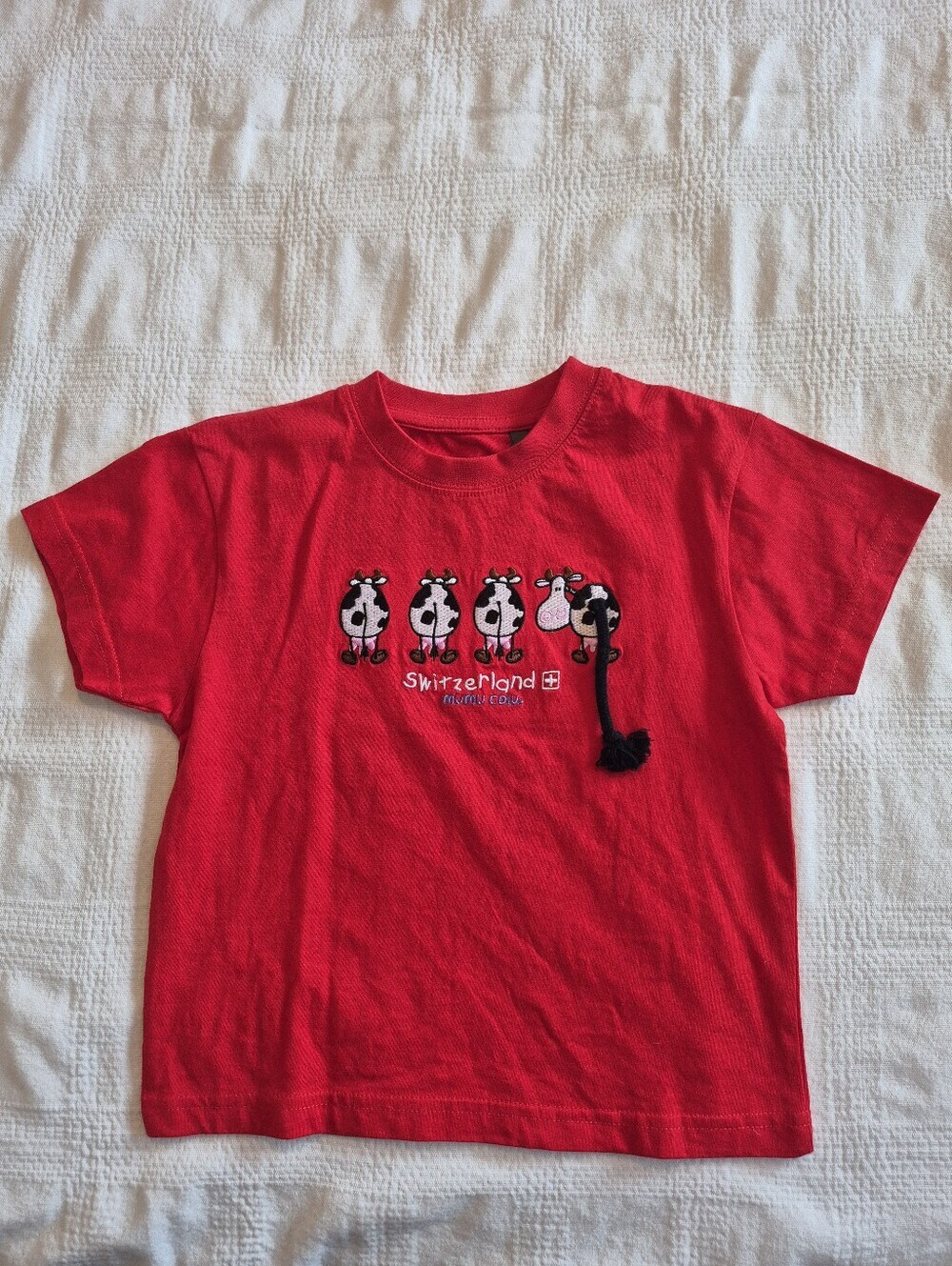 Switcher MUMU cow girls or boys size 104 or US 4 years red shirt NWOT